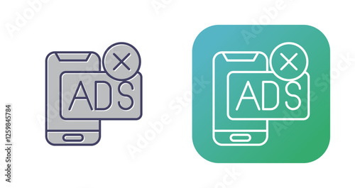 AD Block Vector Icon