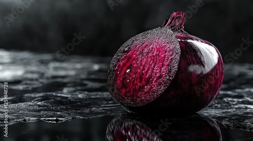 Obraz na płótnie Crimson Beetroot: A Culinary Jewel w salonie
