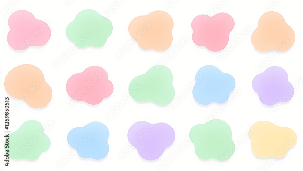 Abstract graphics in soft colors Abstract graphics in soft colors