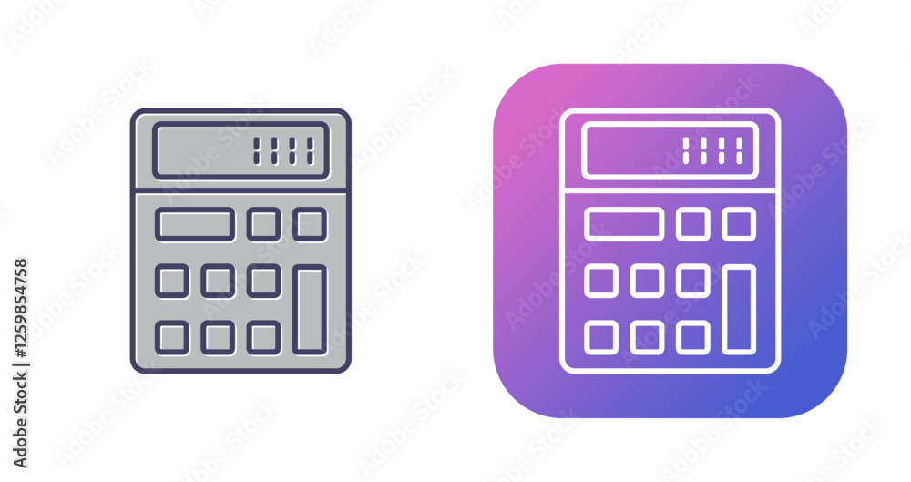 Calculator Vector Icon Calculator Vector Icon
