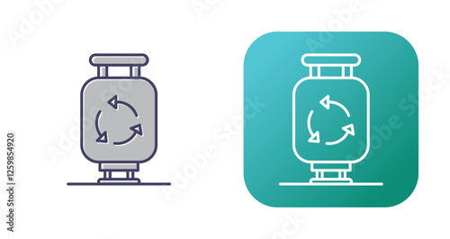 Gas Cylinder Vector Icon