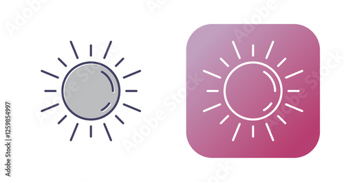 Sun Vector Icon