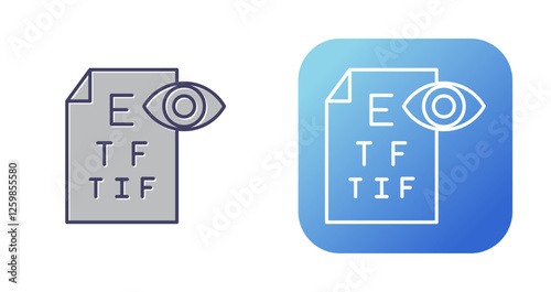 Eye Test Vector Icon