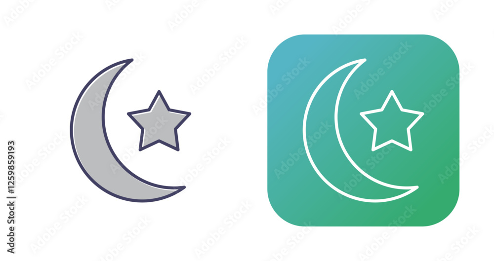 Moon Vector Icon Moon Vector Icon