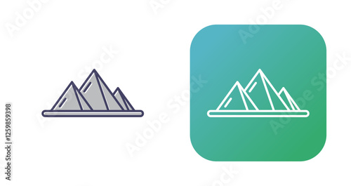 Pyramid Vector Icon