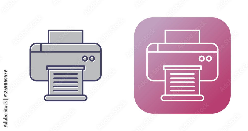 Printer Vector Icon Printer Vector Icon