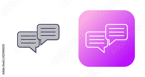 Chatting Vector Icon