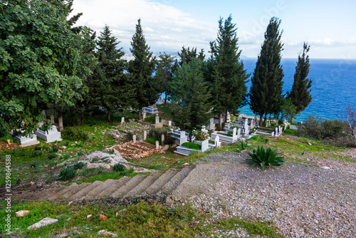 cemetery in the mountains