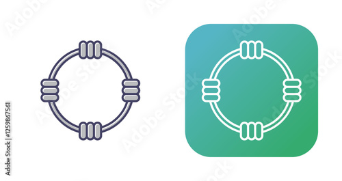 Hula Hoop Vector Icon