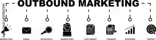 OUTBOUND MARKETING GLYPH BANNER