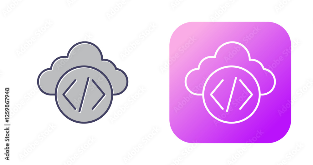Obraz premium Cloud Vector Icon
