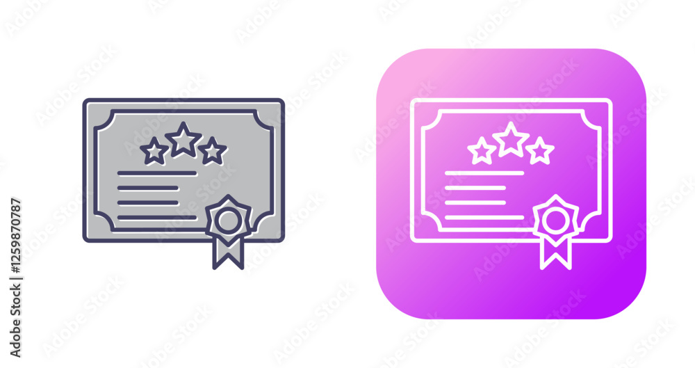 Diploma Vector Icon Diploma Vector Icon
