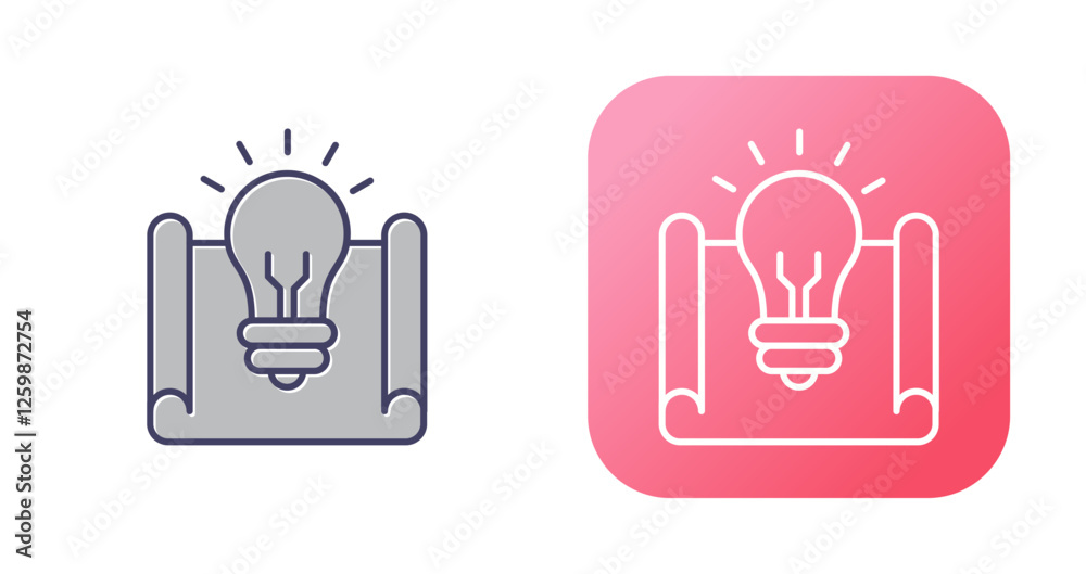 Obraz premium Blueprint Vector Icon