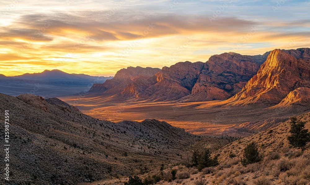 Fototapeta premium Red Rock Canyon Sunset Vista