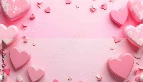 A pink International Women's Day background with copy space