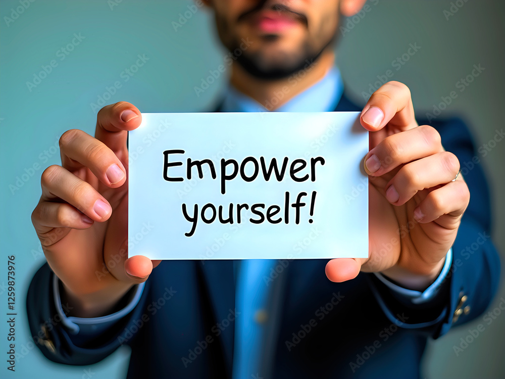 Man in suit with beard holds 