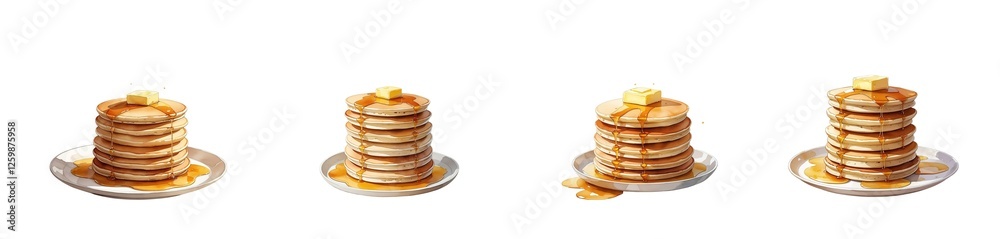 watercolor pancakes (png)