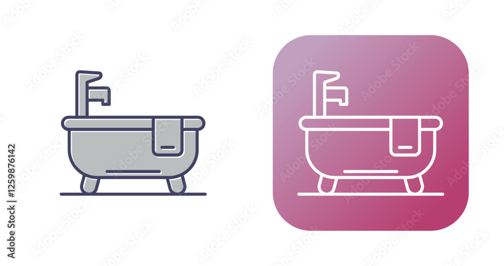 Bath Vector Icon Bath Vector Icon