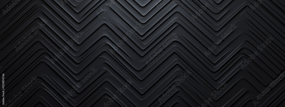 Black background with zigzag lines for design. Banner template with white space in the center for text. Ideal for minimalist abstract wallpaper and modern creative projects. Black background with zigzag lines for design. Banner template with white space in the center for text. Ideal for minimalist abstract wallpaper and modern creative projects.