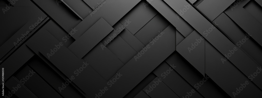 Bold Black Background with Sharp Lines for Design. Banner Template with Central White Space for Text. Ideal for Graphic Minimalist Projects. Bold Black Background with Sharp Lines for Design. Banner Template with Central White Space for Text. Ideal for Graphic Minimalist Projects.