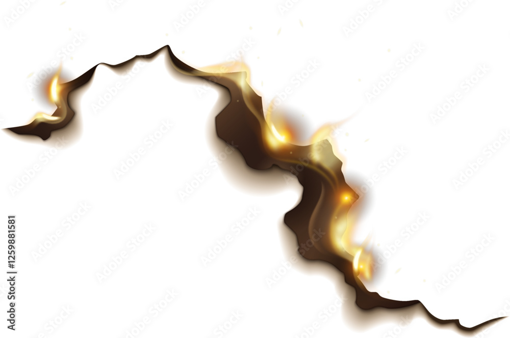 Fototapeta premium Texture Burning Paper