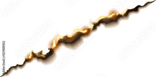 Burnt Paper Piece Edge