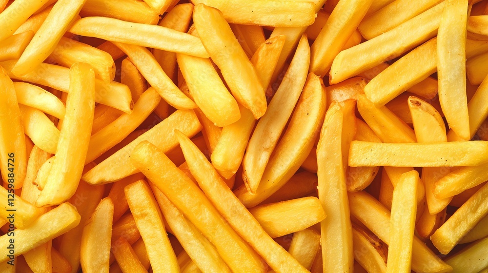 a photo of French fries completely covering the surface of the background a photo of French fries completely covering the surface of the background