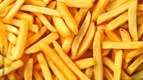 a photo of French fries completely covering the surface of the background