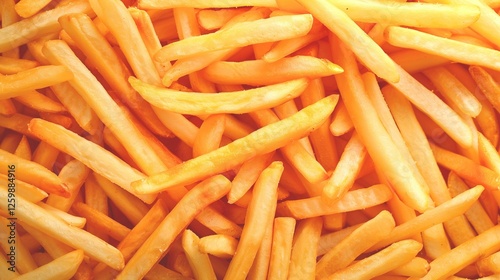 a photo of French fries completely covering the surface of the background