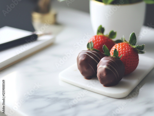 strawberries and chocolate