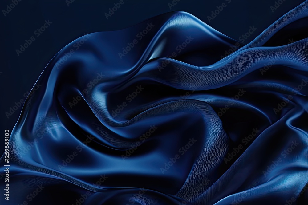 Obraz premium black blue sapphire. Conceptual graphic design, poster banner and blue background.