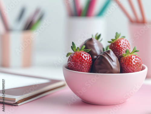 strawberries in a bowl