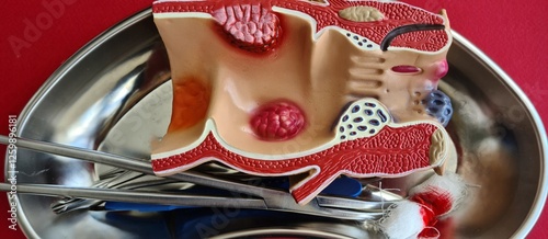 Фотография Surgical intervention for intestinal obstruction and resection of intestine