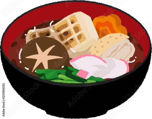 雑煮のイラスト