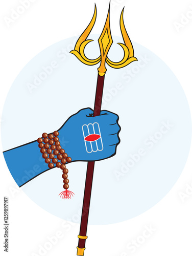  lord shiva hold trishul  in hand on maha shivratri