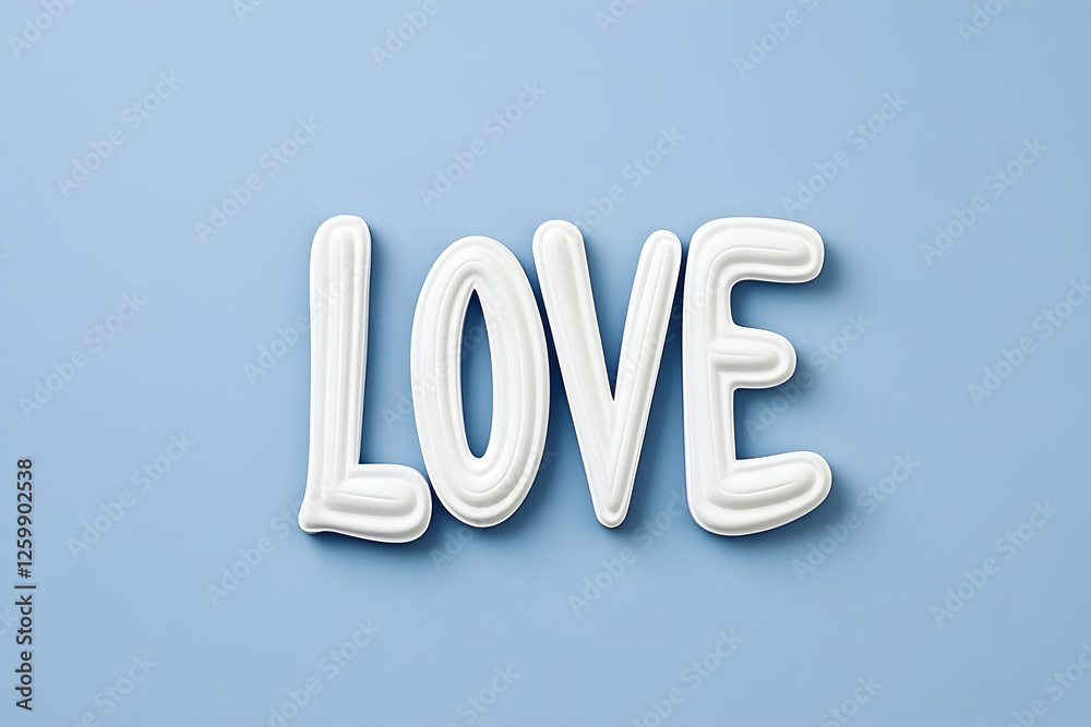 Love letters for blog header; expressing affection; blue background, minimalist design Love letters for blog header; expressing affection; blue background, minimalist design