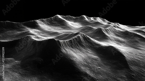 Lunar ridges reveal celestial geological activity, showcasing the moon's dynamic surface