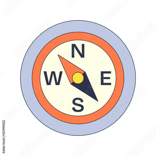 Illustration of a compass with cardinal directions, symbolizing navigation and guidance.