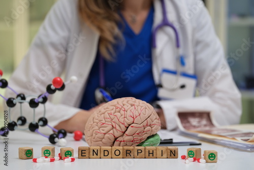 Delve into how endorphins contribute to pain alleviation and the enhancement of emotional health and wellness photo