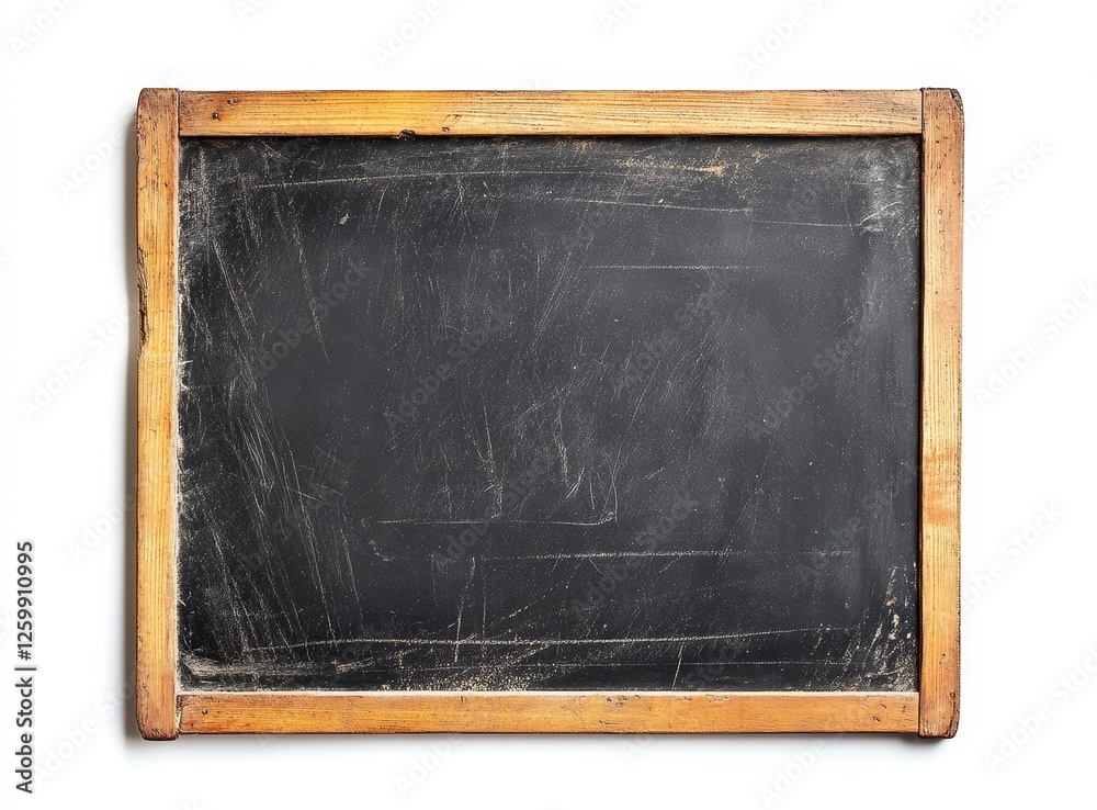 Antique chalkboard, blank, studio, isolated Antique chalkboard, blank, studio, isolated