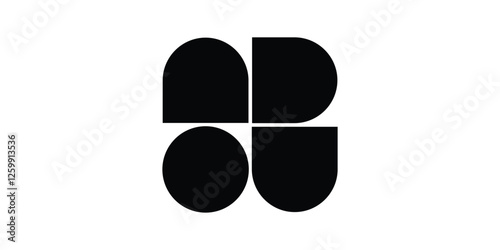 Abstract geometric art design.background, printable posters, banners, template concept. Colorful gradient forms, line retro shapes,