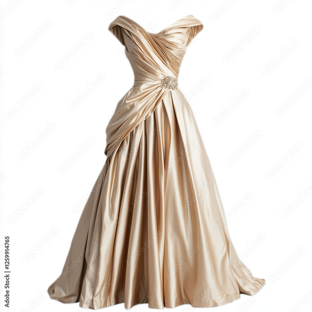Golden Glamour: A shimmering champagne gown, a timeless design of elegance and sophistication. Golden Glamour: A shimmering champagne gown, a timeless design of elegance and sophistication.