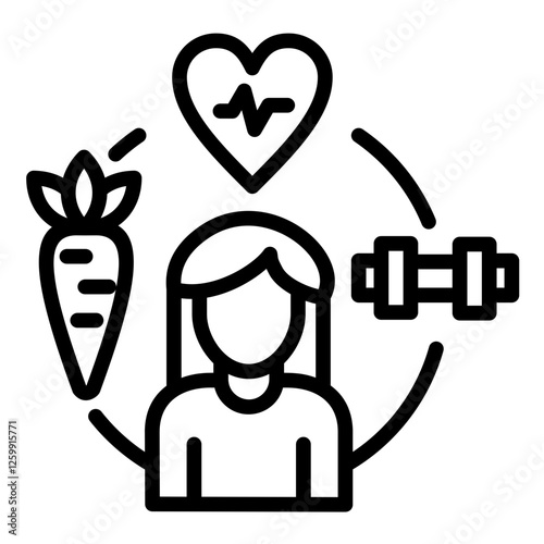 Healthy Living Icon