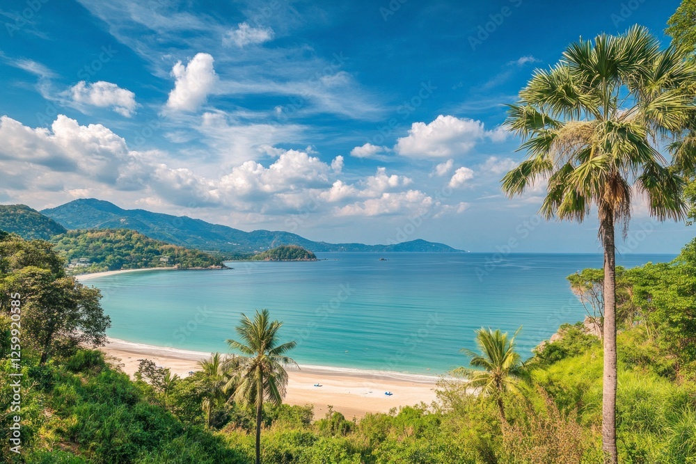 picturesque scene of the serene beaches and palm trees, offering an idyllic coastal escape with stunning natural beauty. picturesque scene of the serene beaches and palm trees, offering an idyllic coastal escape with stunning natural beauty.