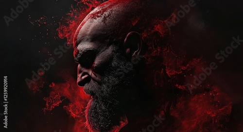 God Of War 4k Wallpaper Featuring Kratos in a Creative Gaming Landscape