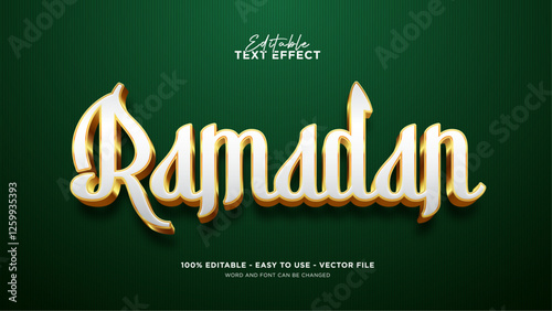 Ramadan editable text effect 3d style