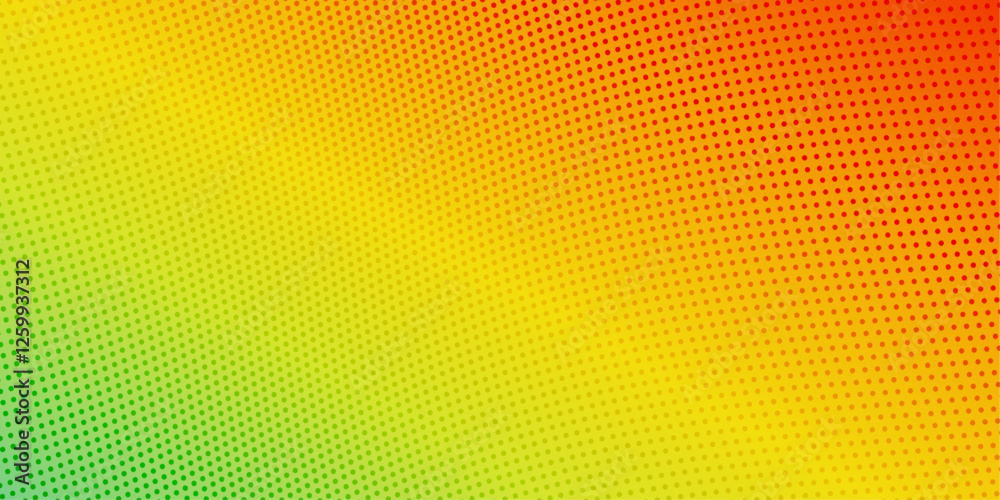 Vibrant Halftone Gradient Explosion of Colors: Retro Pop Art Style Color Fusion