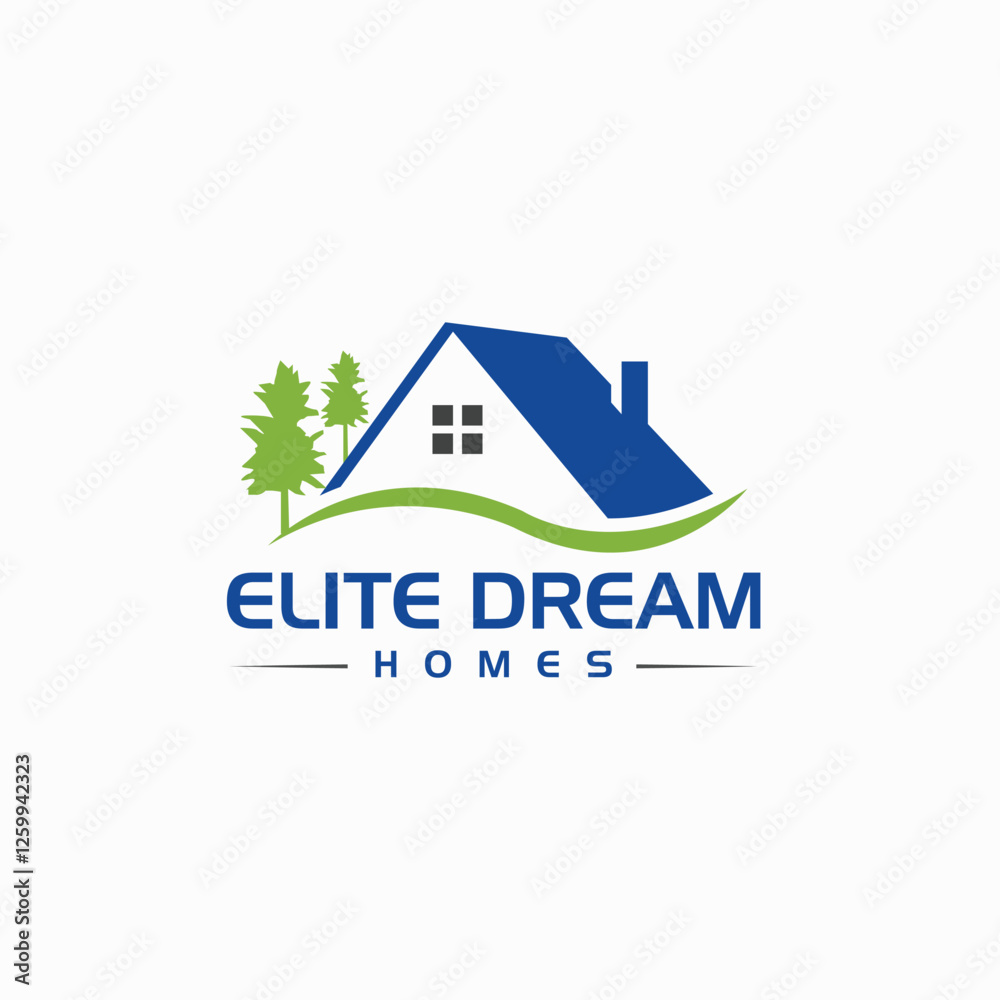 Fototapeta premium Dream house logo design vector template