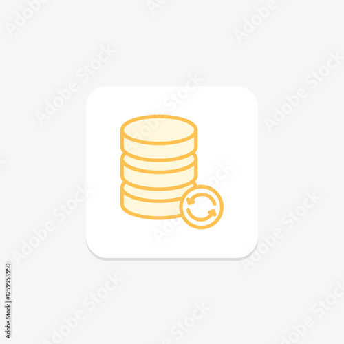 Data Recovery Software duotone line icon, vector, pixel perfect, illustrator file
