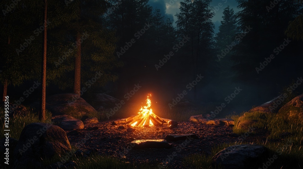 Nightfire in the Enchanting Forest Nightfire in the Enchanting Forest